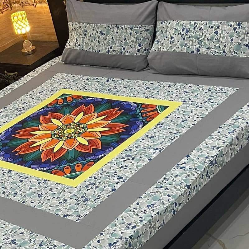 3 pc Cotton bedsheets for sale 5