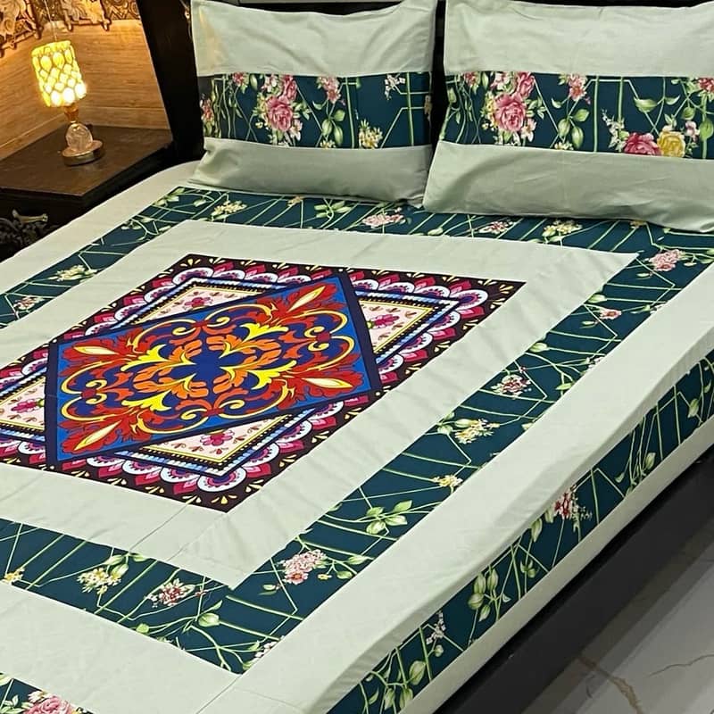 3 pc Cotton bedsheets for sale 9