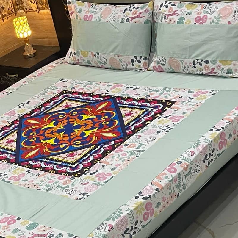 3 pc Cotton bedsheets for sale 11