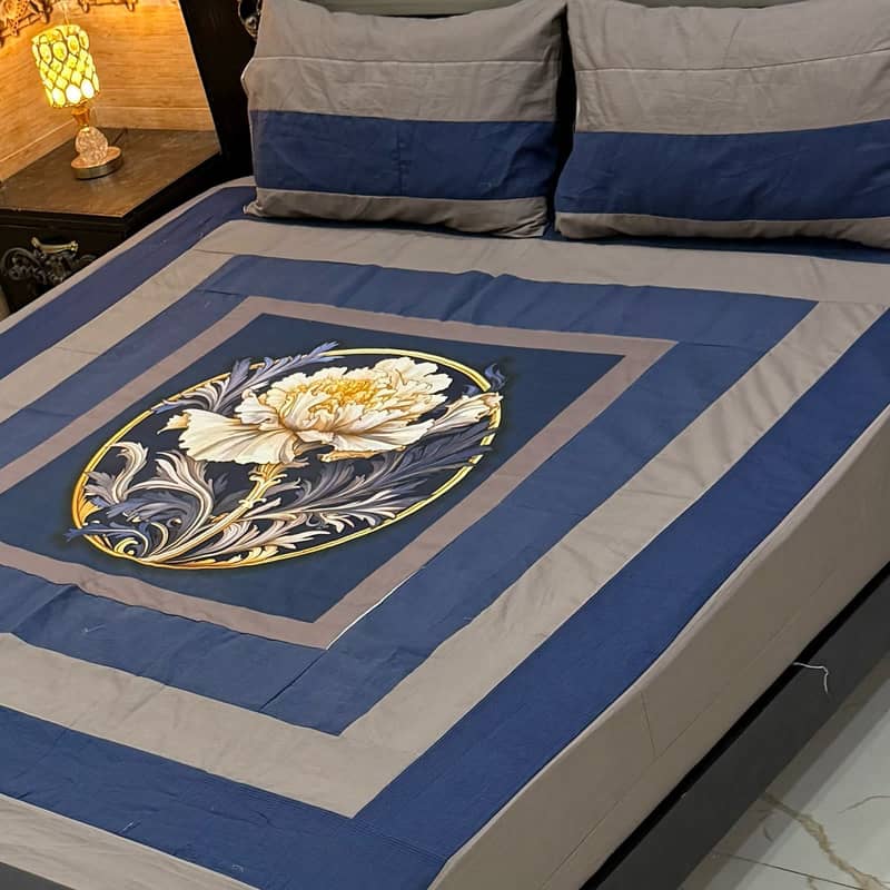 3 pc Cotton bedsheets for sale 15