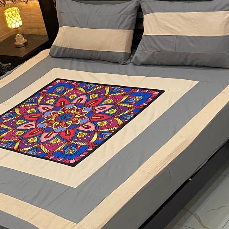 3 pc Cotton bedsheets for sale 17
