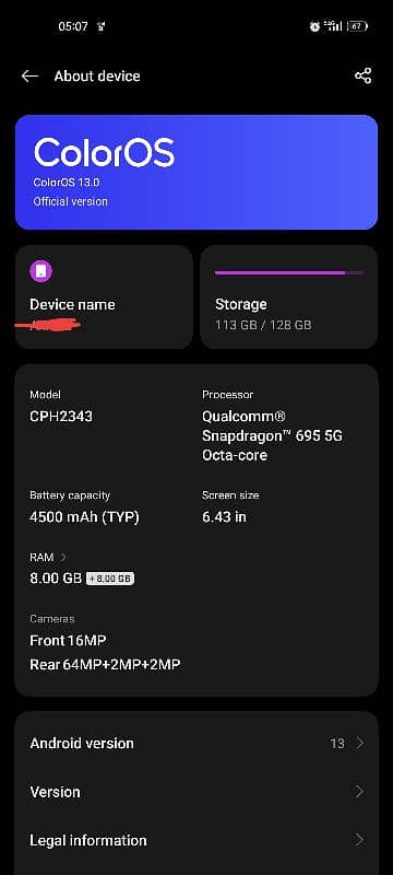 Oppo F21 Pro 5G 3