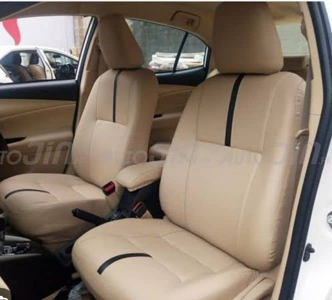 Leather rexin Made Seat Covers-Custom Made Hand Stiched Steering Cover 0