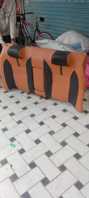 Leather rexin Made Seat Covers-Custom Made Hand Stiched Steering Cover 15