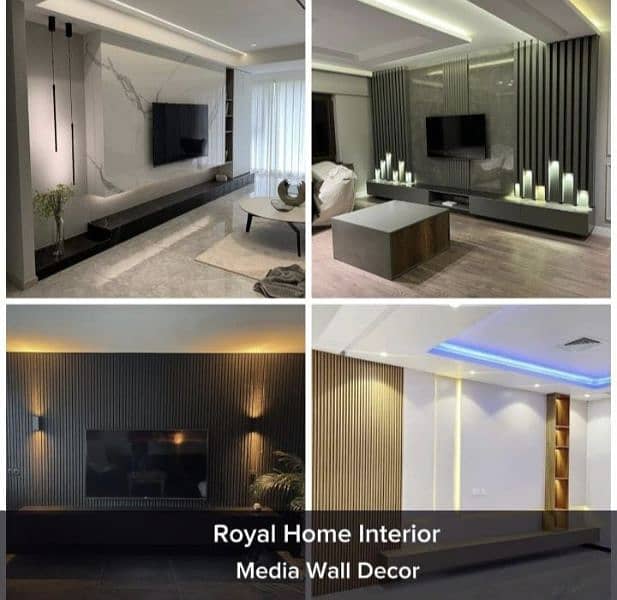 Home, Office and Renovation/Media Walls Decor/WPC, PVC Panel/Wallpaper 5