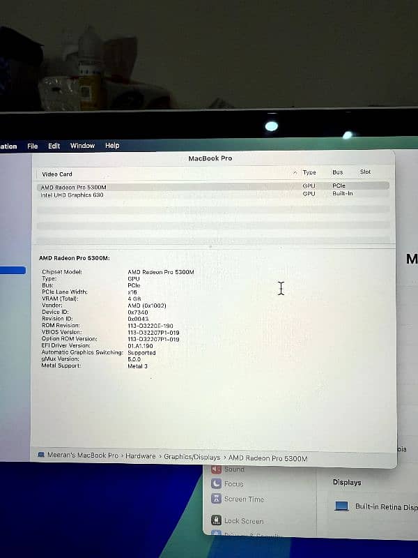 MacBook pro 2019 6