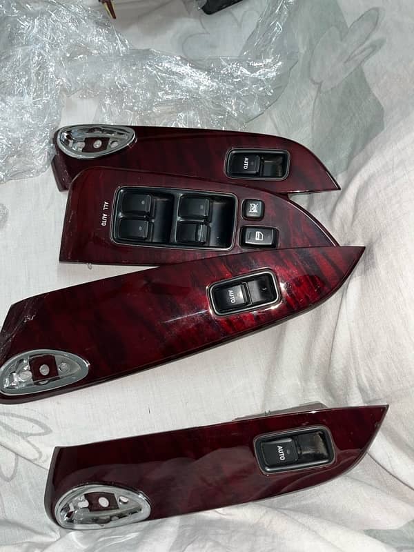 toyota mark x console red maroon 1