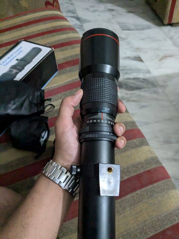 vivitar 500-1000mm lens with 2x tele-converter for Canon DSLR cameras 3
