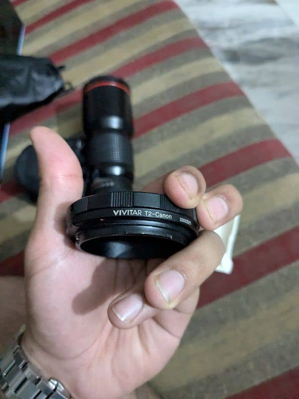 vivitar 500-1000mm lens with 2x tele-converter for Canon DSLR cameras 7