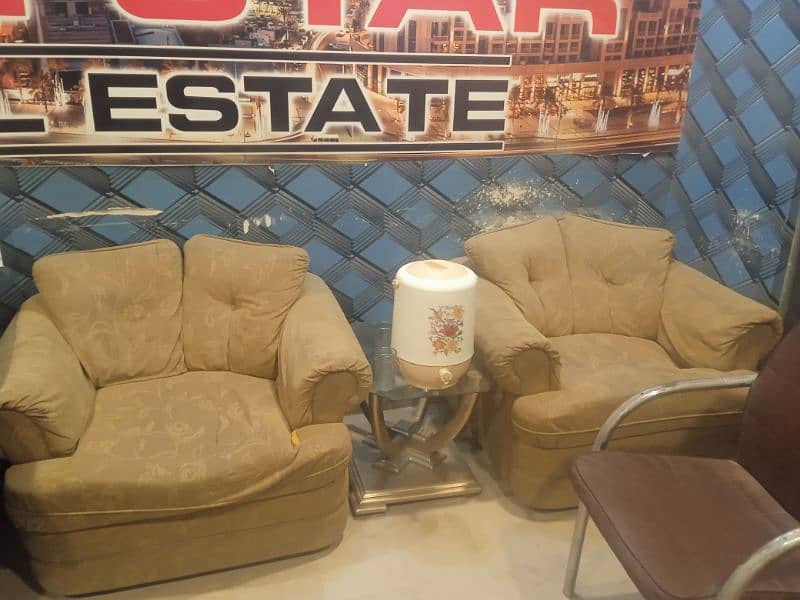 7 seater sofa with 2 tables and 4 seater dining 1