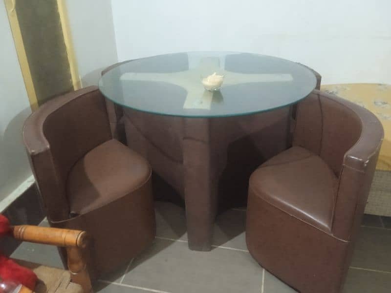 7 seater sofa with 2 tables and 4 seater dining 3