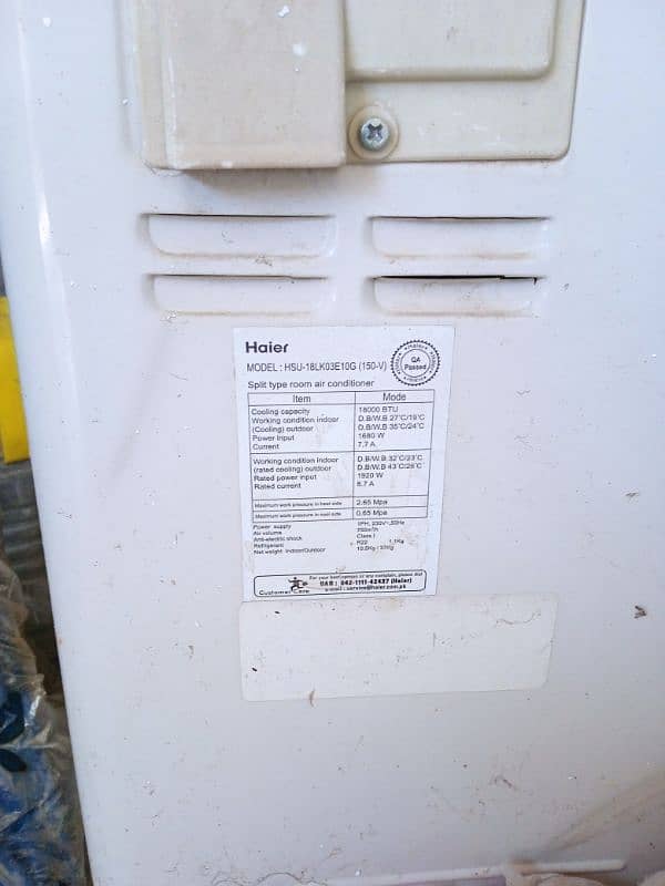 Haier Non Inverter 1.5 Ton AC 4