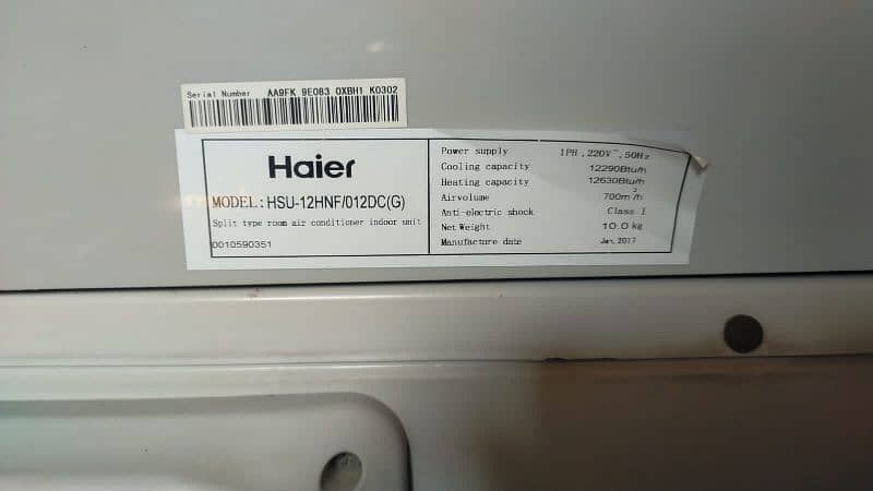 haier ac DC inverter 1 ton Cool and het 3