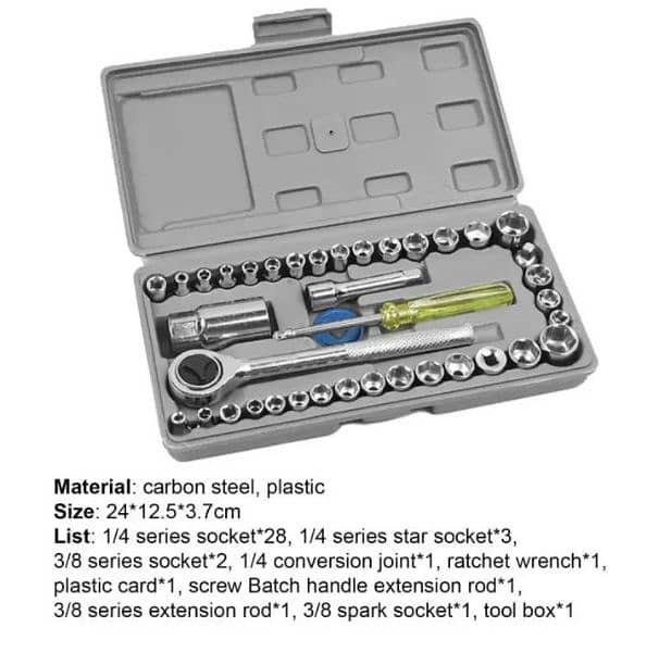 Stainless Steel Tool Kit Set pcs 40 cash on delivery 0