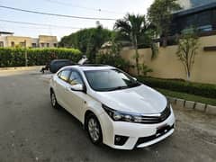 TOYOTA ALTIS GRNDE CVT 1.8 MODEL 2017 (B2B) ORIGINAL WHITE (38000) KMS