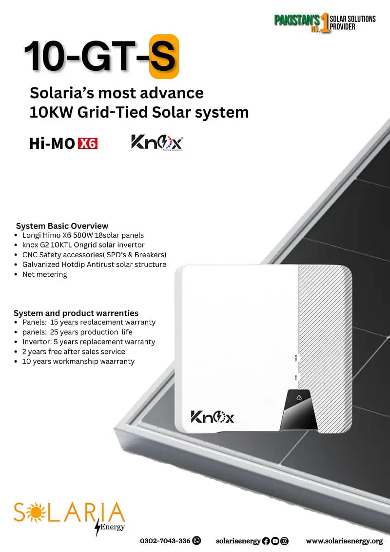 Solar System/On-Grid Solar | Net-metered | 10 kw Solar Panels 8