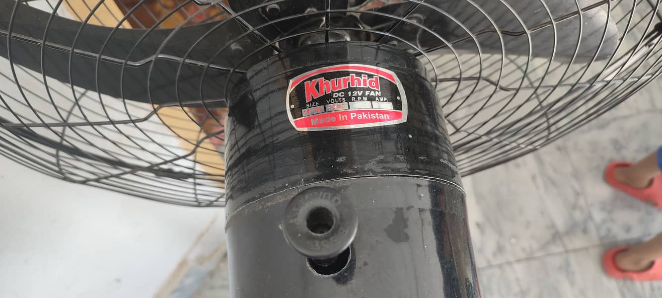 12 v Dc Pedestal Fan New Condition. 3