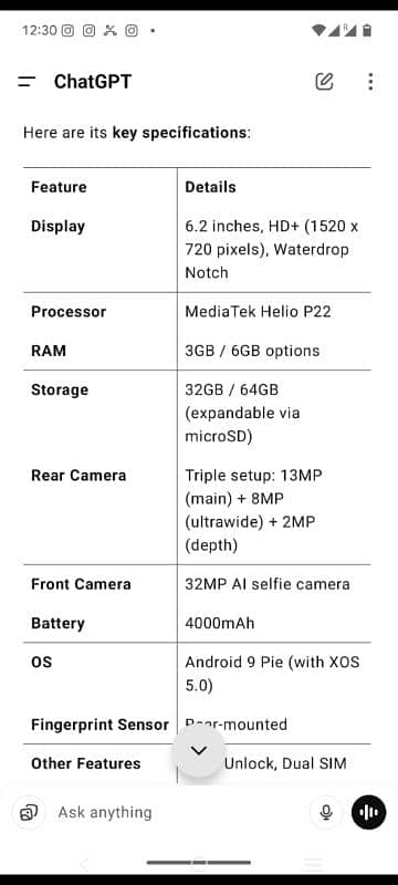Infinix S4 X626 3