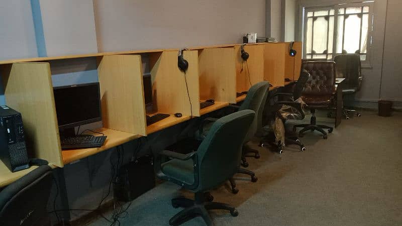Furnished room available for Call centre software house etc 11