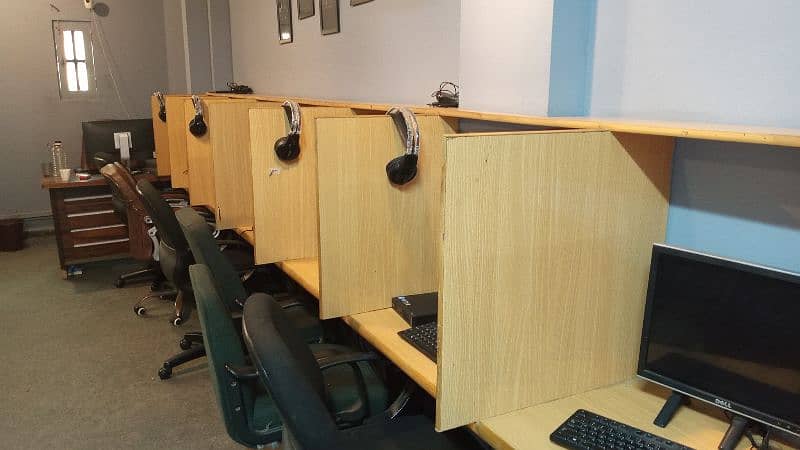 Furnished room available for Call centre software house etc 12