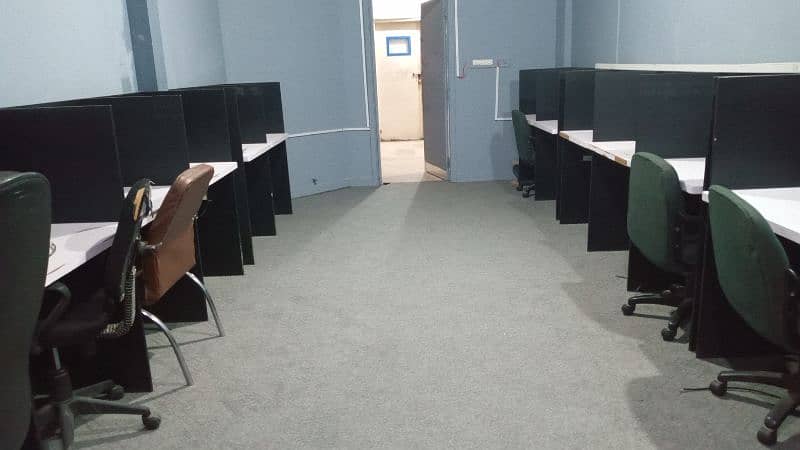 Furnished room available for Call centre software house etc 15
