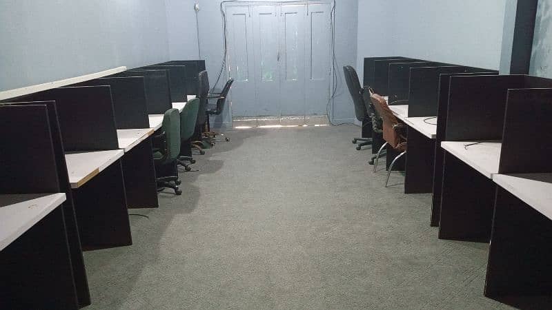 Furnished room available for Call centre software house etc 16