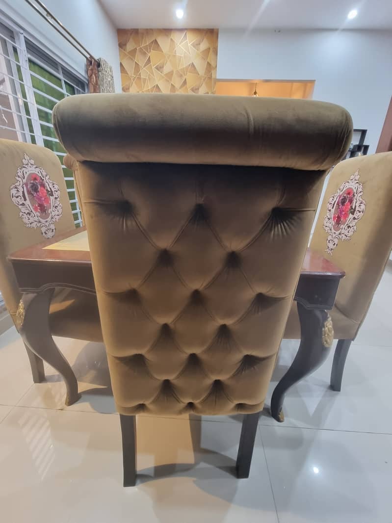 10 seater poshish chair dining table sheesham 2