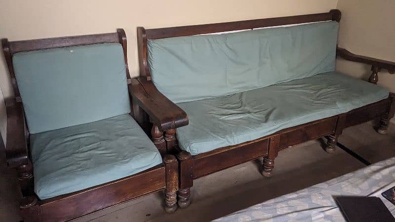 sofa set (one is 3 seater and two 1+1 seater) 0