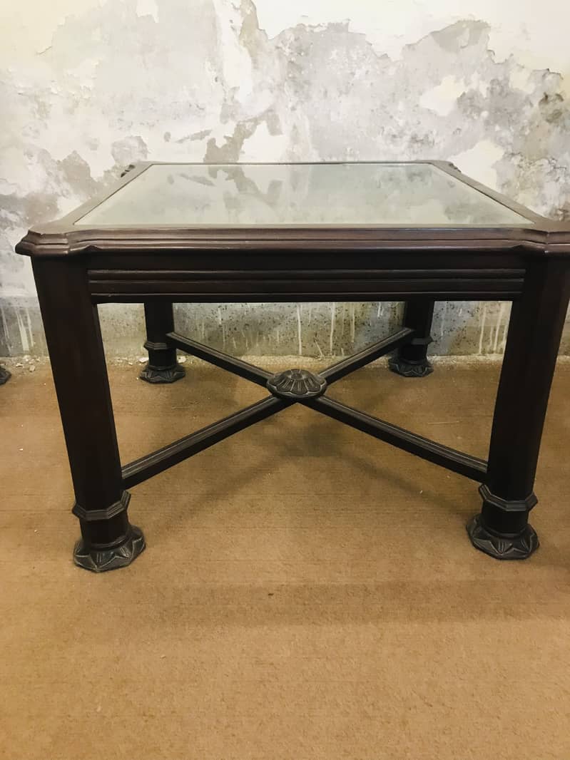 Carved Bedroom Chair Set with Table 4