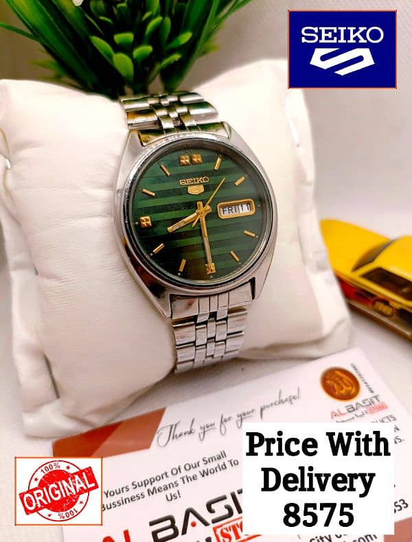 Seiko 5 CITIZENS ORIENT AUTOMATIC MEN WRIST WATCH 03161737353 2