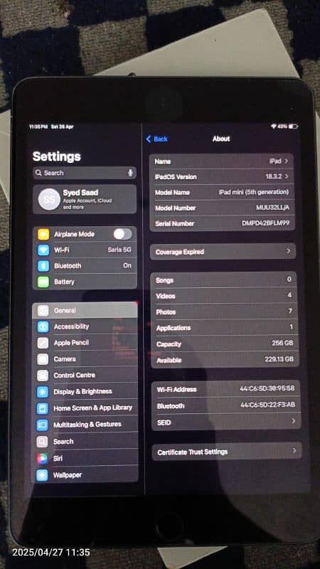iPad Mini 5  - 256GB (LL/A Model) Gaming Beast 2