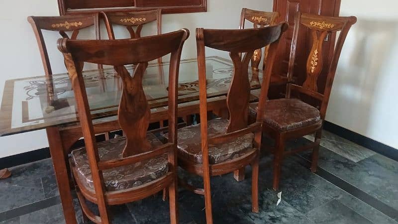 Glass Dining Table Six Person 0