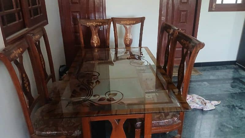 Glass Dining Table Six Person 1