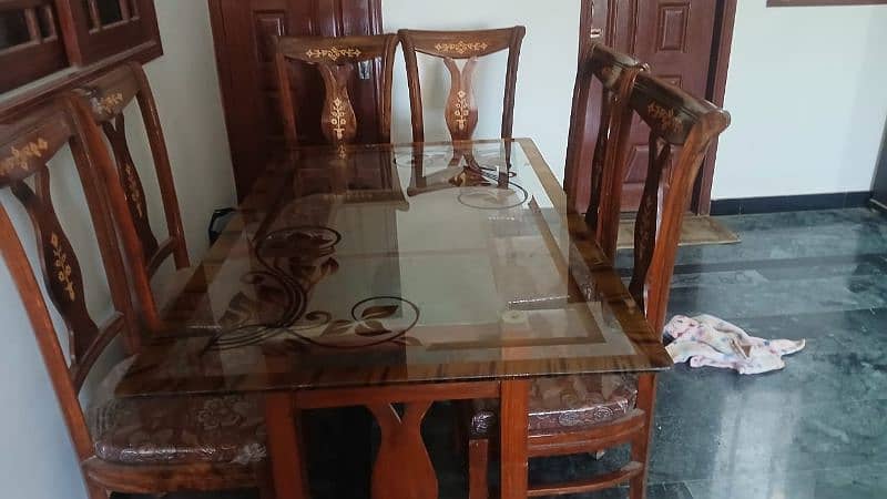 Glass Dining Table Six Person 2