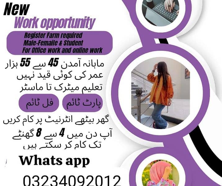 FULL TIME PART TIME WORK AVAILABLE URGENT STAFF REQUIRED 0