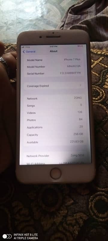 I phone 7 plus 256 gb pta approved 4