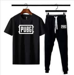 Men's Cotton Printed T-shirts - 2Pcs Round Neck Set in Black Colour