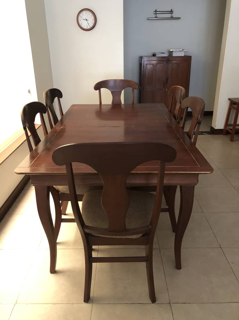 6 Seat Cherry wood dining table 2