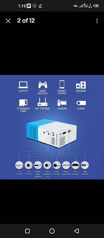 YG300 MINI Projector imported Portable Home Theater Video projector 1