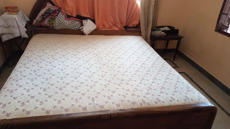 King Size Double Bed with Mattress 1