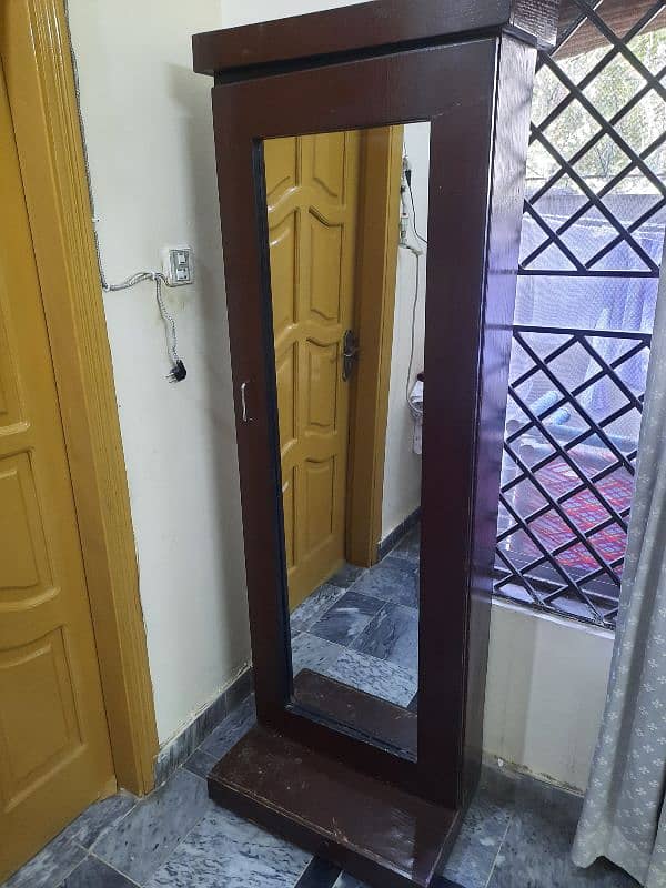 Dressing Mirror (full length) with  shelves for storage 1