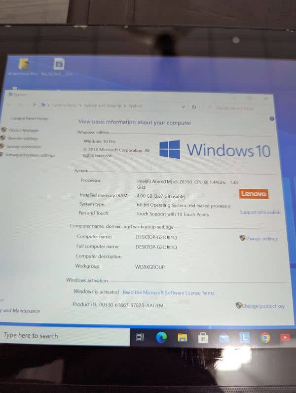 lenovo windows tablet 64/4 gb 1