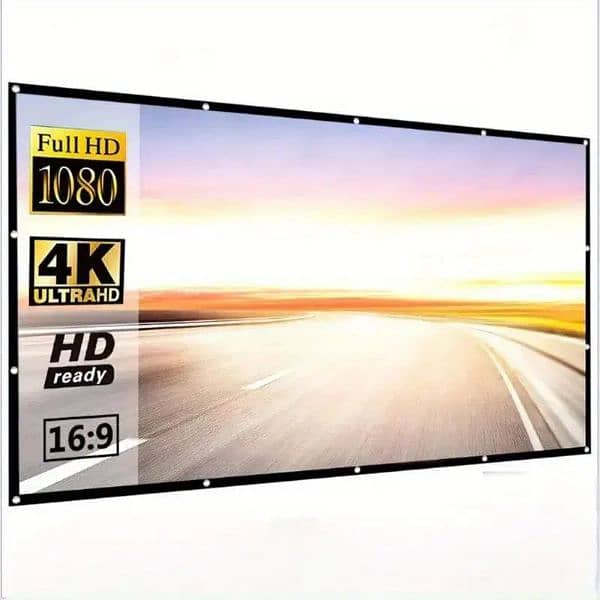 Screen for Projector imported  Folding Soft Screen 213.36 cm 16:9 Film 0