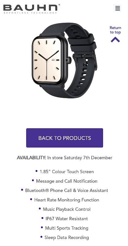 BAUHN BRAND SMART watch 4