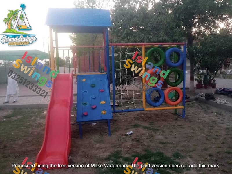 kids Slide/Swings/jhula/Spring rider/jungle gym/gazebo/bar / Island 0