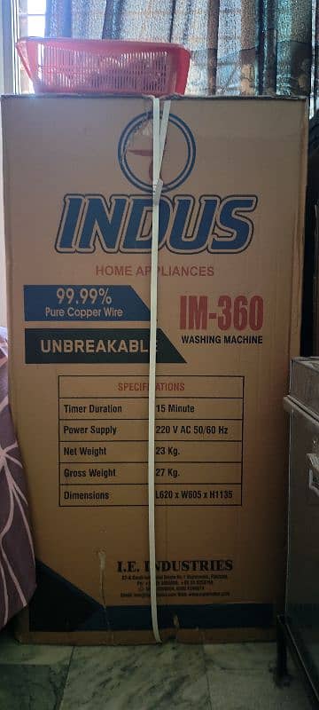 Indus washing machine plastic body ( IM-360) 4