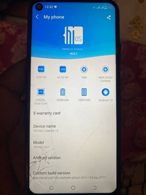 Tecno Camon 15 4 64 Android 10 arjant sell 5