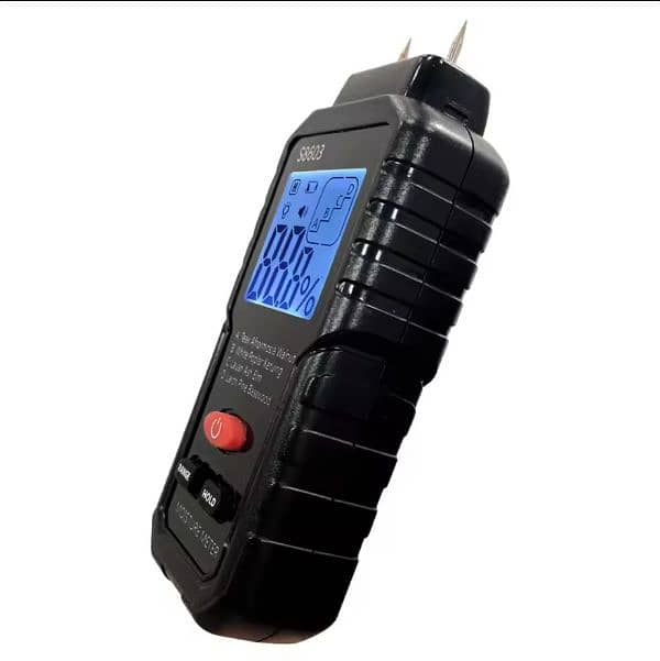 0-99.9% Wood Moisture Meter 4-in-1 Wood Chips Hair Moisture Humi 2