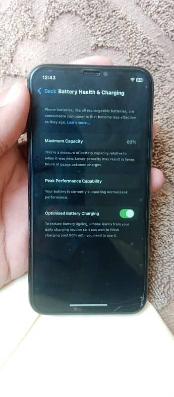 iPhone XS 10 by 10 condition 82 bettery health 64 hn 1
