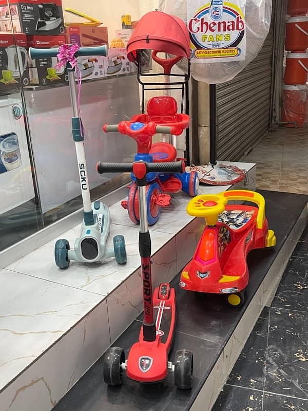 Kids scooties and cycle 0